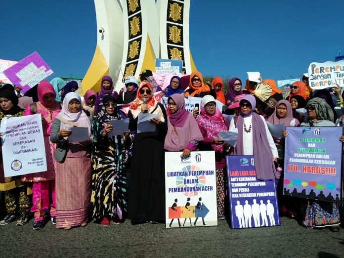 Rayakan IWD 2019, Perempuan Aceh Serukan Pemilu Bersih