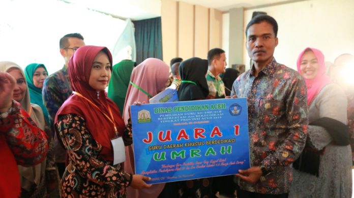 96 Guru Berprestasi di Aceh Dapat Hadiah Umrah