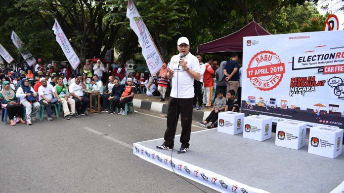 Sosialisasi Election Run Pemilu 2019 di Banda Aceh