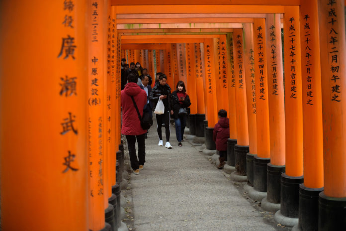 Menyusuri Ribuan Torii Kuil Fushimi Inari Taisha Kyoto Jepang