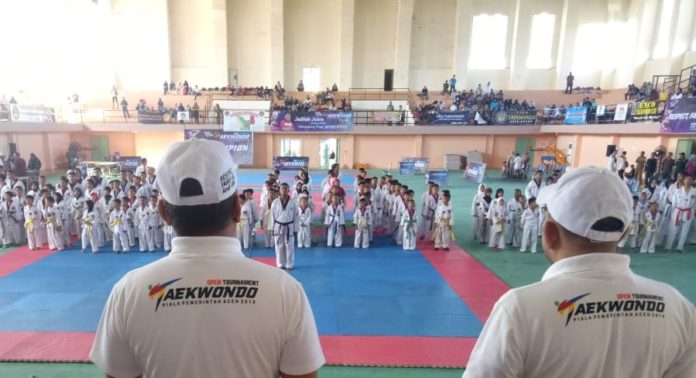 419 Atlet Taekwondo Bertarung Perebutkan Piala Pemerintah Aceh