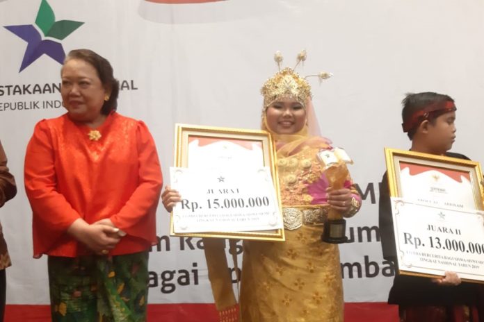 Sinna Resyadia, Siswi Asal Padang Tiji Juara Lomba Bercerita Tingkat Nasional 2019
