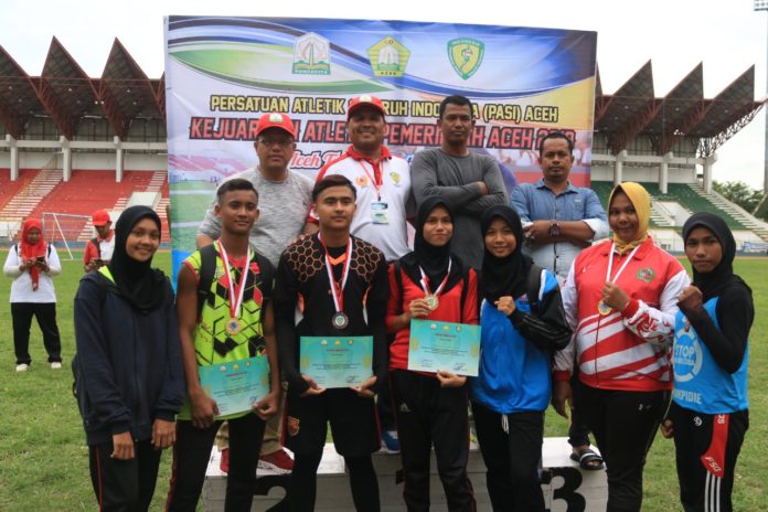 Pidie Juara Umum Kejurda Atletik Aceh 2019