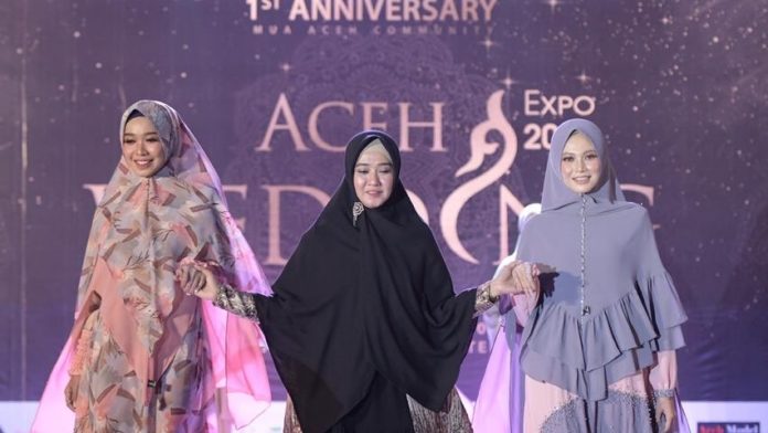 Busana Rumoh Syar'i di Aceh Wedding Expo 2020 Dapat Pujian dari Ketua DWP
