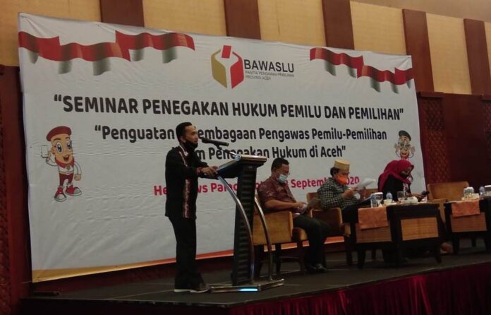 Panwaslih Aceh Bahas Penegakan Hukum Pemilu Bersama Para Pakar