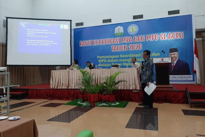 Majelis Pendidikan Aceh Bahas Persiapan Belajar Tatap Muka 2021 di Masa Pandemi