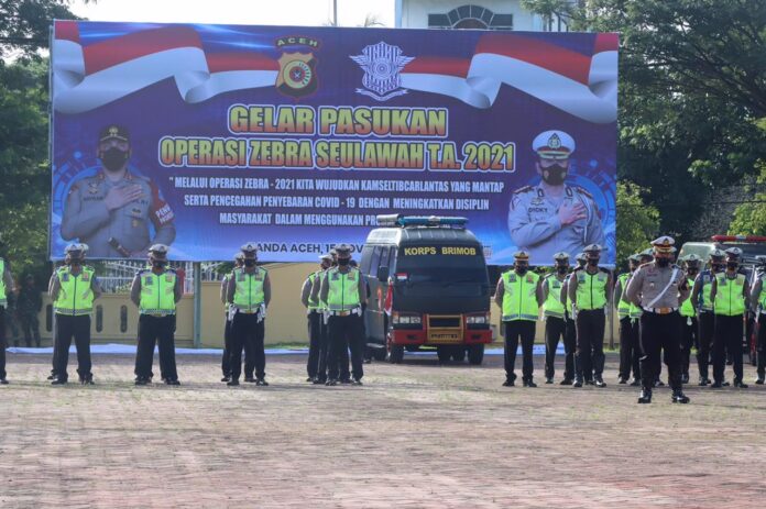 Operasi Zebra Seulawah 2021 Dimulai Polda Aceh Prioritaskan Pendisiplinan Prokes