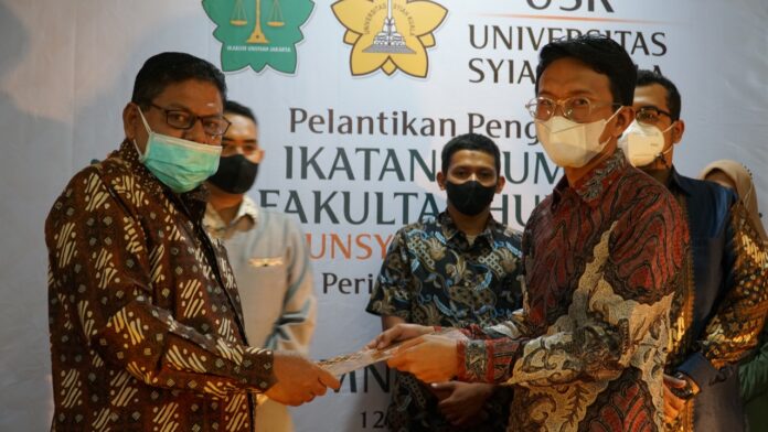 Maulana Ridha Dilantik Jadi Ketua Ikakum USK Cabang Jakarta