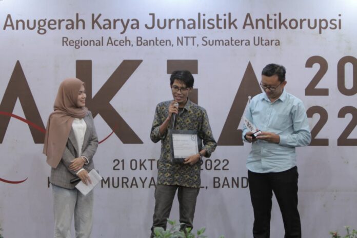 ICW-MaTA Umumkan Pemenang Anugerah Karya Jurnalistik Antikorupsi 2022