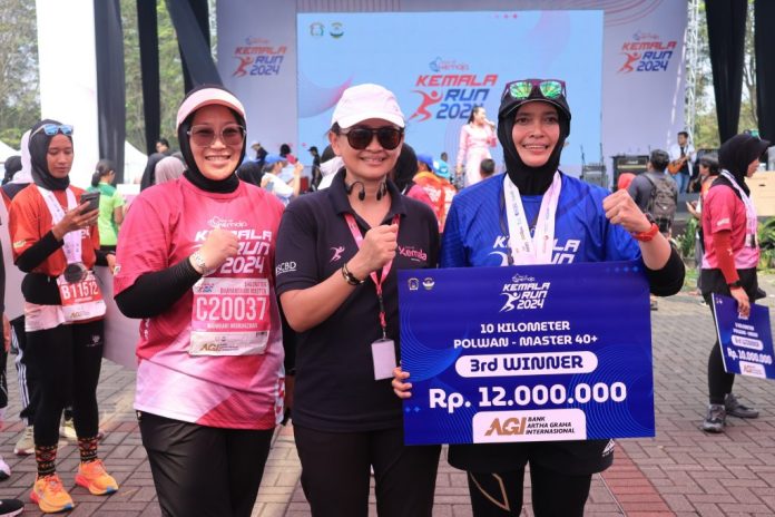 Polwan Polda Aceh Raih Juara di Kemala Run 2024